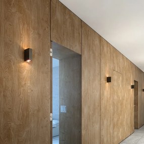 RENDL UKKO fali lámpa fekete 230V LED 2x3W 55° IP54 3000K