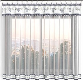 Kész függöny 300x140cm Népi szív