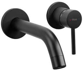 Rea Owen, rejtett mosdócsaptelep + BOX rögzítőrendszer, fekete matt, REA-B5332