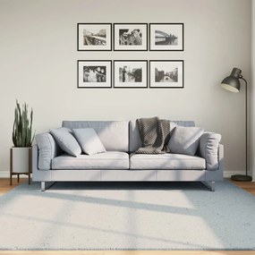 HUARTE kék rövid szálú puha és mosható szőnyeg 200 x 200 cm