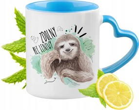 Vicces Kék Bögre Szív Alakú Füllel Ajándék