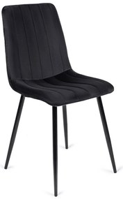 Fekete Bársony Étkezőszék IBIS