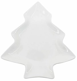 Altom Xmas tree Porcelán tálka, 19,5 x 16,5 x 2 cm, fehér