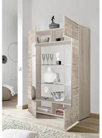 Vitrineszekrény ARIA sonoma tölgy