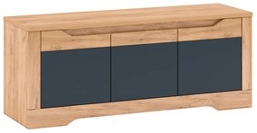 TV asztal J, tölgy craft arany/grafit szürke, FIDEL