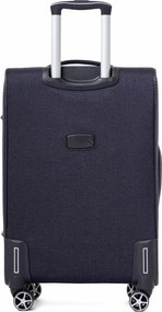 Sötétkék textil kabinbőrönd „Navigator” - méret M