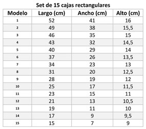 Fedeles karton tárolódoboz szett 15 db-os Route – Casa Selección