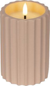 Kültéri Led gyertya rózsaszín, dekoratív 14cm