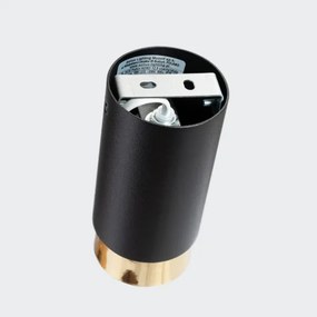 Sollux SL.1410 - Spotlámpa NERO 1xGU10/10W/230V 12,5 cm fekete/arany