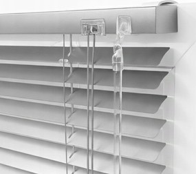 Alumínium vízszintes redőny 25 mm kész redőny Ezüst 90x220 cm-es méretben