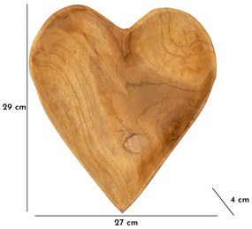 Tálca kiha teak 27x29x4cm