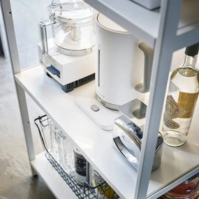 Matt fehér acél polcos állvány 60x170x46,5 cm Tower – YAMAZAKI