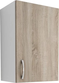 Benita 1 ajtós Felső konyhaszekrény Sonoma Tölgy-Fehér 40x30x60 cm