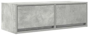 betonszürke szerelt fa TV-szekrény 80x31x25,5 cm