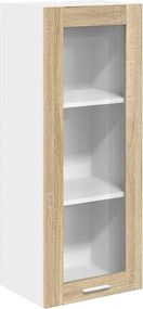 vidaXL Függő szekrény tárolóval Sonoma tölgy 40 x 31 x 100 cm Faanyag