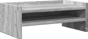 vidaXL szürke sonoma színű szerelt fa monitorállvány 42 x 24 x 16 cm