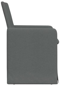 Étkező Székek 2 pcs Sötétszürke 57 x 67 x 95 cm szövet