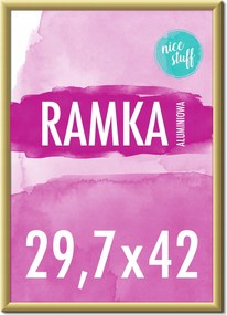 Képkeret A3 29,7x42 Képkeretek Fénykép arany alumínium