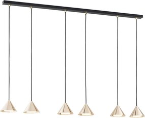 Emibig modern függeszték elit fekete arany emi1329/6