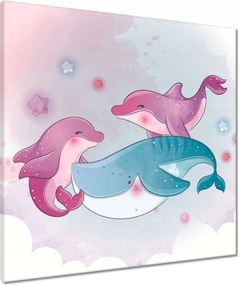 Vászonkép 60x60 Óceáni csínytevések és csínytevések