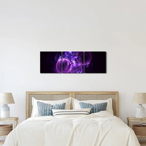 Absztrakt kép buborékok (órával) (90x30 cm)