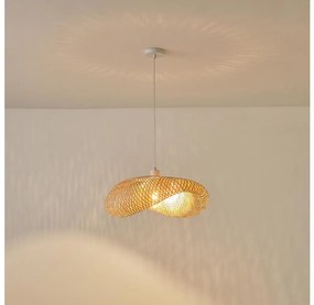 Eurolamp Csillár zsinóron CALYPSO 1xE27/15W/230V bambusz EU0397
