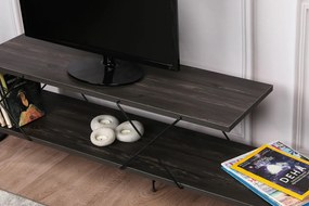 Street TV-állvány, sötétbarna, 120 cm