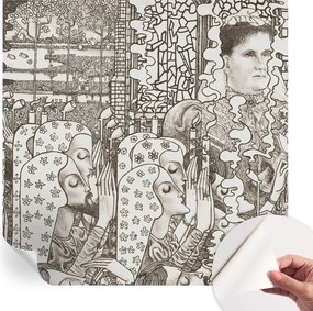 Dekoratív öntapadós fotótapéta Hálószobába Virágos portrék 250x250