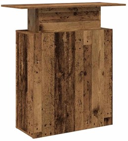 recepciós pult antik fa 100x40x104 cm szerelt fa