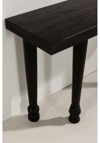 Fekete mangófa konzolasztal 40x130 cm Inaya – MOME