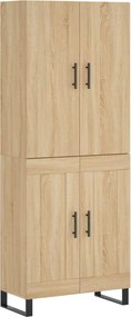 vidaXL sonoma tölgy szerelt fa magasszekrény 69,5 x 34 x 180 cm