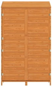 barna tömör fenyőfa kerti fészer 102x52x174,5 cm