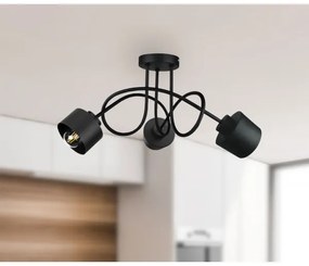 Felületre szerelhető csillár SIMPLY BLACK 3xE27/60W/230V