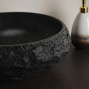 Rea Mika, pultra szerelhető mosdó 480x380x155 mm, kőutánzat, REA-U4333