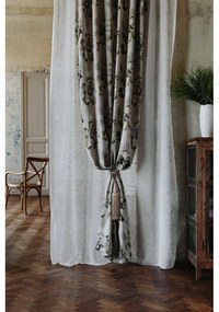 Fehér-szürke fényáteresztő függöny 140x245 cm Amanda – Mendola Fabrics