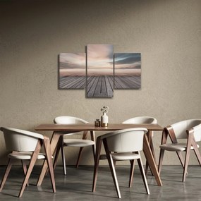 Kép - Móló naplementében (90x60 cm)