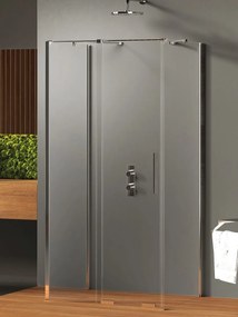 New Trendy Smart zuhanykabin 130x80 cm négyszögletes króm fényes/átlátszó üveg EXK-4079