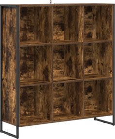 vidaXL Könyvespolc Füstös tölgy 99.5 x 30 x 108.5 cm Faanyag