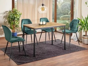 Étkezőasztal CITY 110x75 cm, tölgy artisan