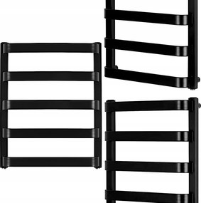 Fürdőszobai Fali Radiátor Fekete Létra GR4 670 x 540 5 Bordás 379W