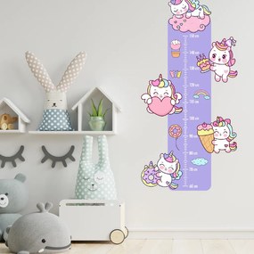 PIPPER. Textil falmatrica "Gyermek mérő - Unikornisok"