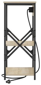 Éjjeliszekrény polcokkal sonoma tölgy 41 x 31 x 76 cm Faanyag