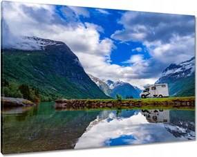 Vászonkép 100x70 Nyaralás Kempingezés