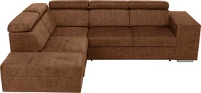 Ülőgarnitúra, barna, balos, MALAGA