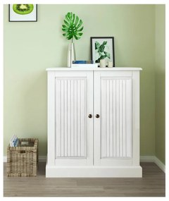 Fehér borovi fenyő szekrény 100x34 cm Mille – Støraa