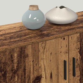 vidaXL Fali TV szekrény szett 2 pcs Öreg fa 100 x 34,5 x 40 cm Faanyag