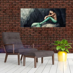 Kép - Hableány a sziklán (120x50 cm)