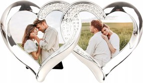 Képkeret Fém Fotókeret szív ajándék Nőnap 8x8 cm