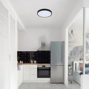 Rabalux 71438-LED dimmelhető fürdőszobai lámpa ALENZO LED/24W/230V IP44 fekete + távirányító