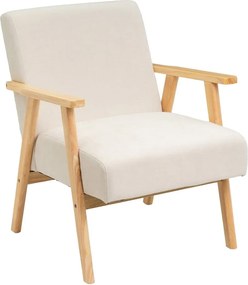 Fehér zsenília fotel Vintage – Casa Selección